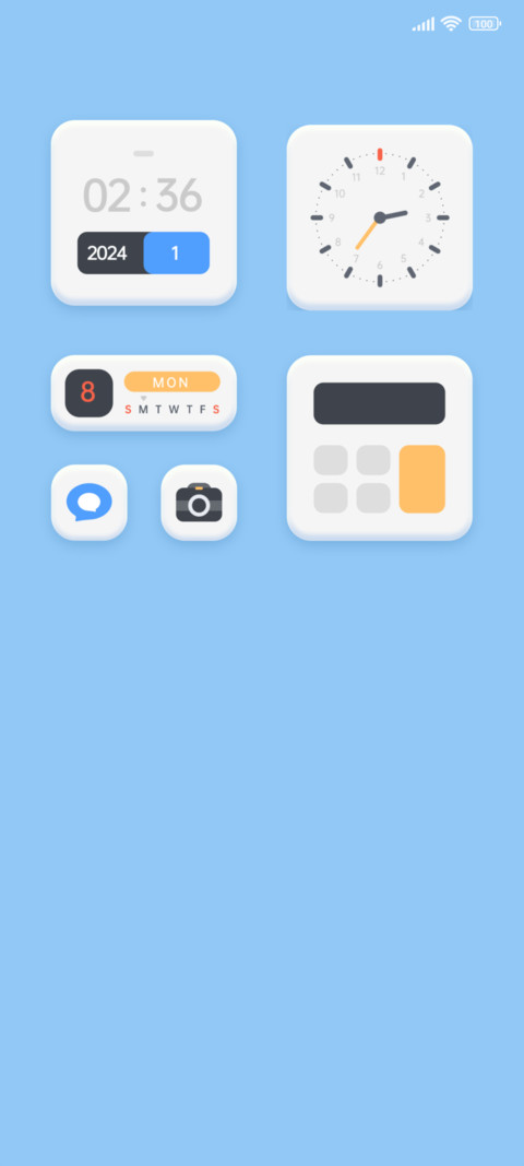 Multicolor white screenshot