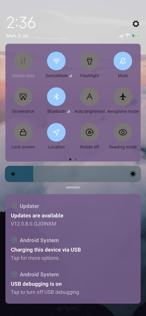 The clouds screenshot