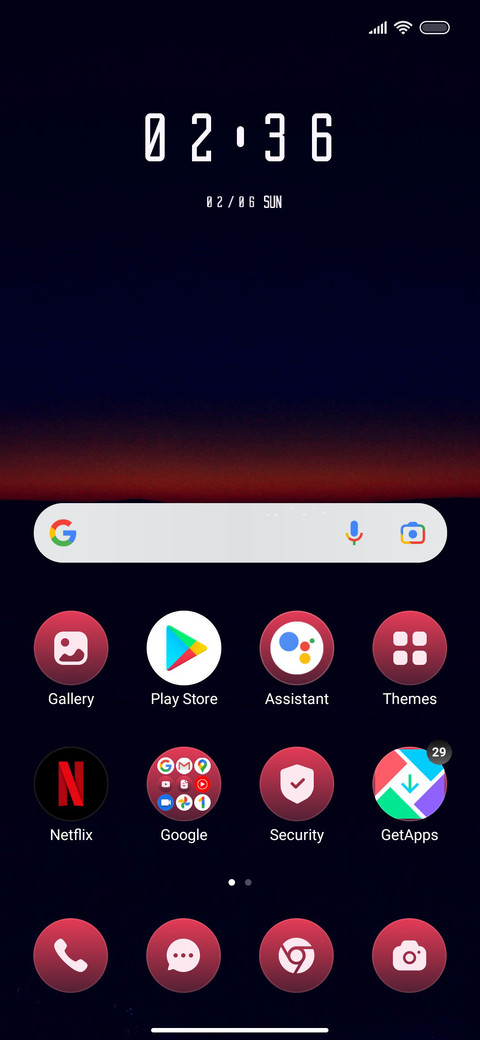 Blue night screenshot