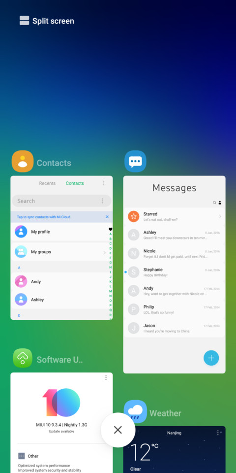 One UI screenshot