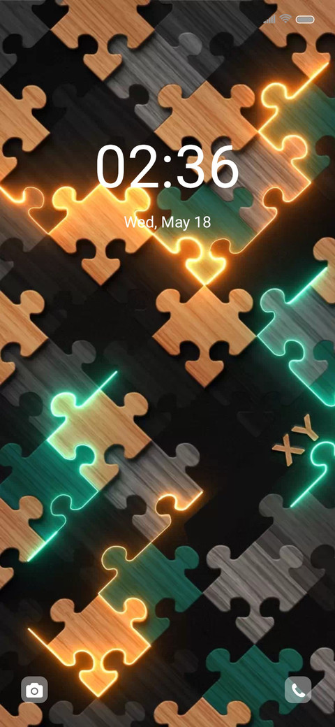 Wood grain puzzle screenshot