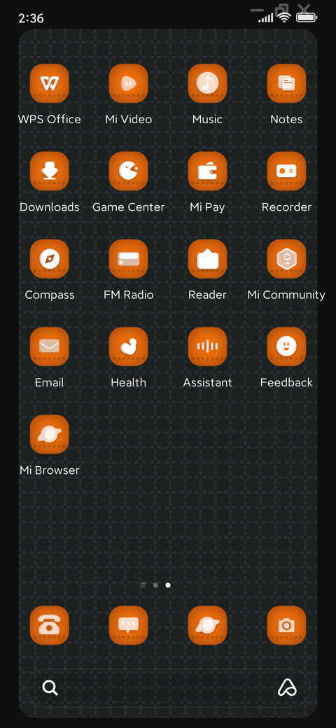 Retro block keypad screenshot
