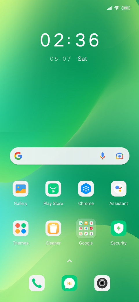 Gradient screenshot