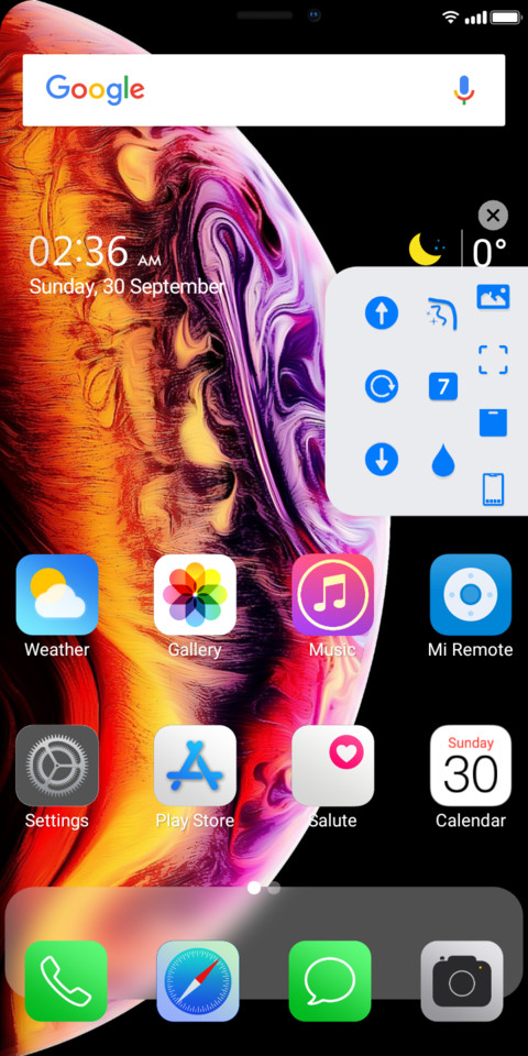 iOS SF Theme V10 screenshot
