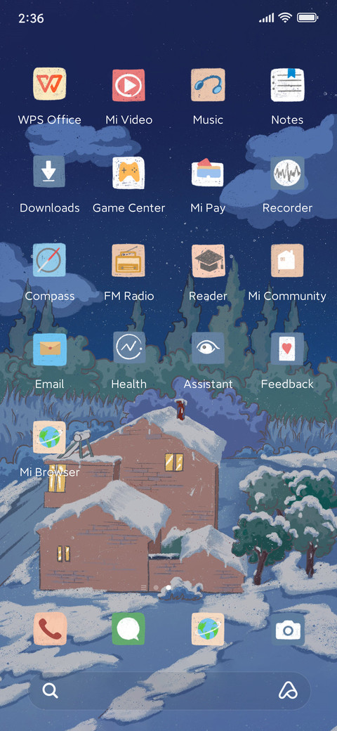 Snow view cabin screenshot