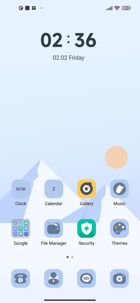 Winter snowfield screenshot