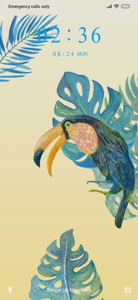 Blue Tropical Leaves_3MDS screenshot