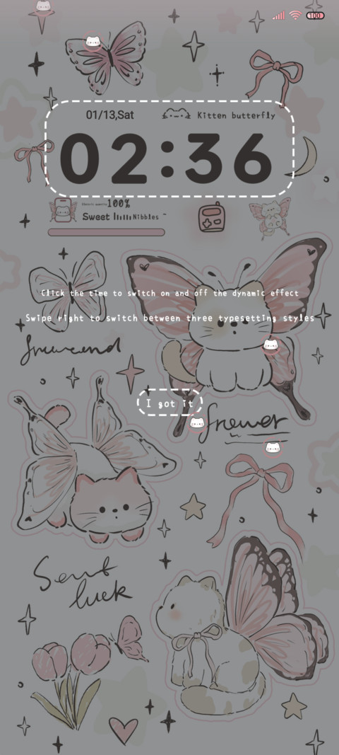 Butterfly kitten screenshot