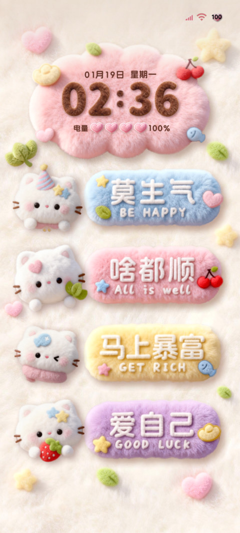 毛绒可爱小猫超幸运 screenshot