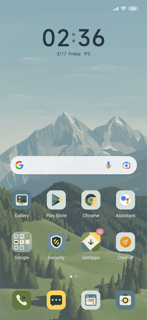 Mountain mirror screenshot