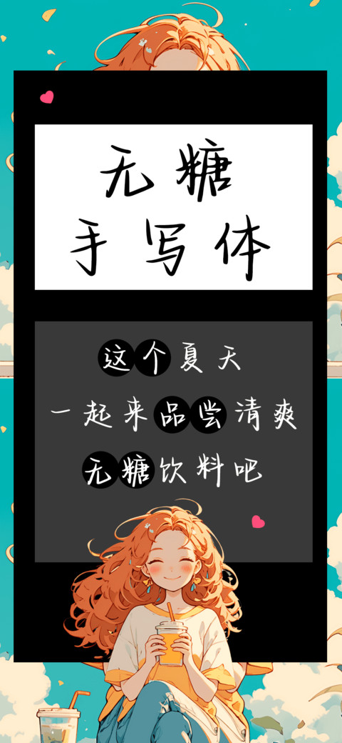 无糖手写体 screenshot