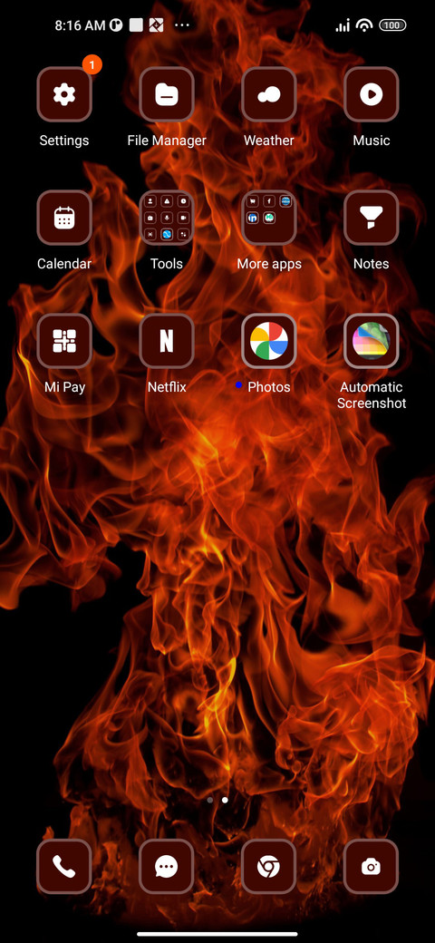 Fire screenshot