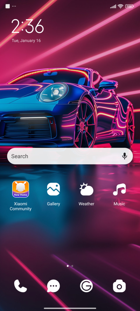 Fancy sports car screenshot