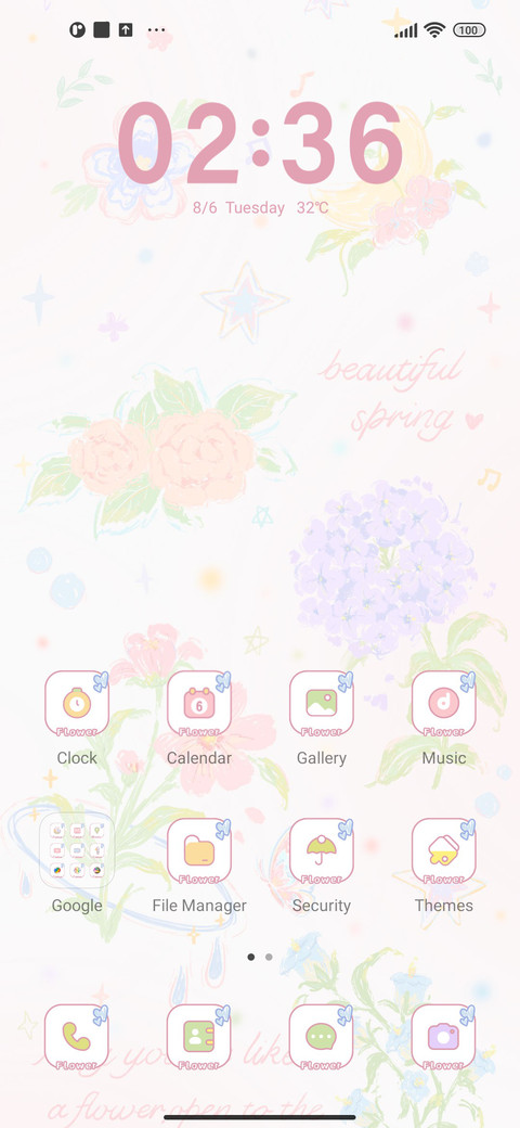 Pink Flowers screenshot