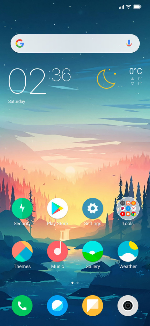 Sunset screenshot