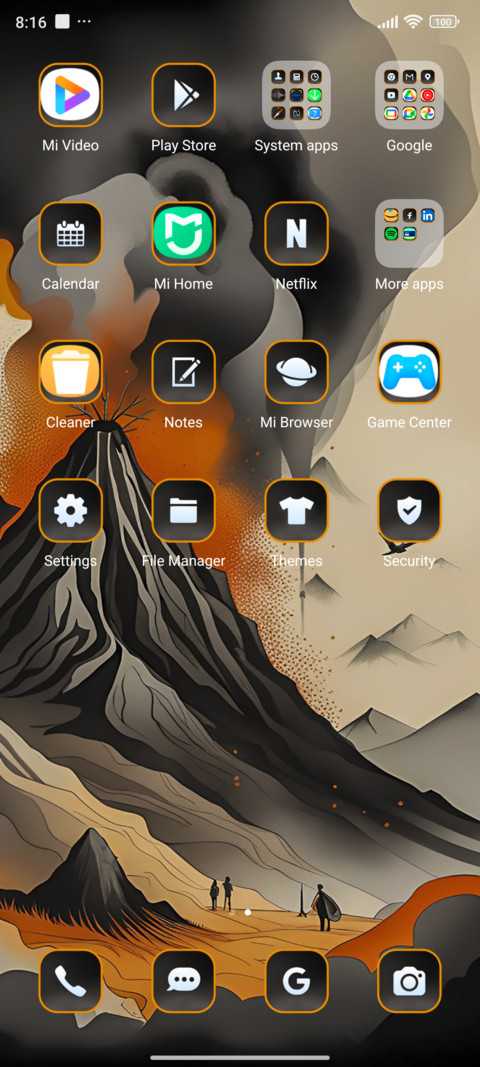 volcano painting screenshot