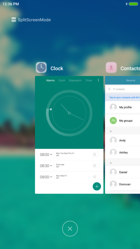 The blue sky screenshot