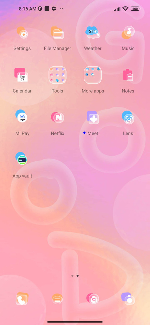 Letter bubble screenshot