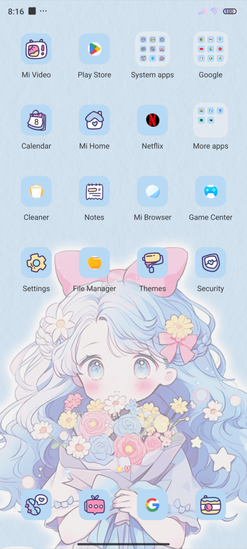 Blue girl screenshot