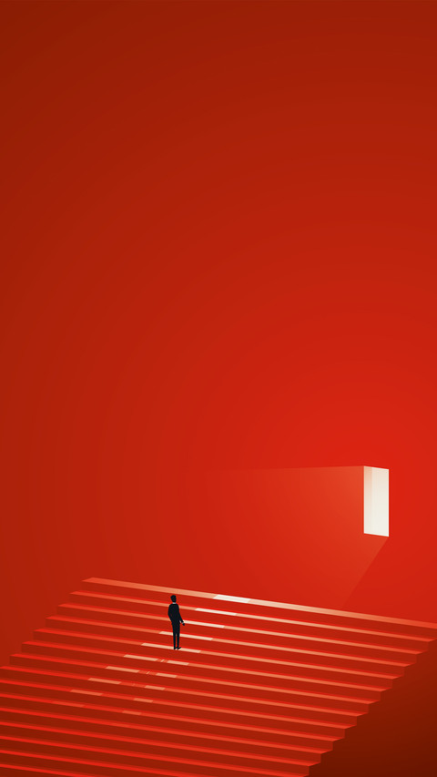 Minimalist creative illustration background screenshot
