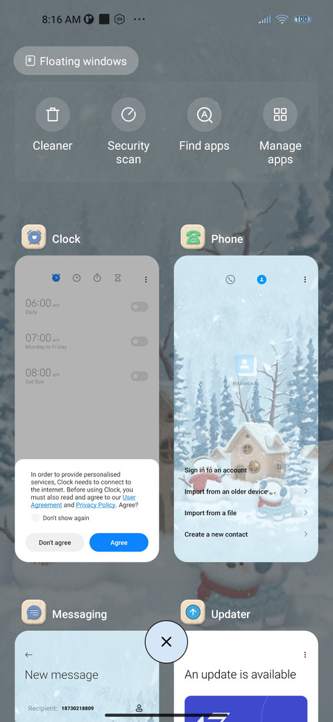 Winter Day Letter screenshot