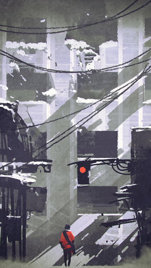 手绘插画-拍信图库 screenshot