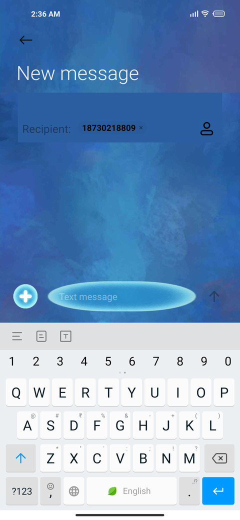 UI BLUE IZ V13 screenshot