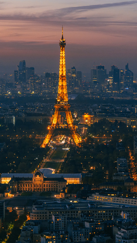 Aerial view of paris france screenshot