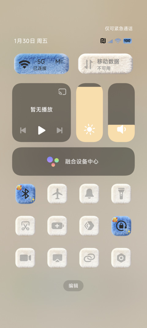 原生OS毛绒桌面图标 screenshot