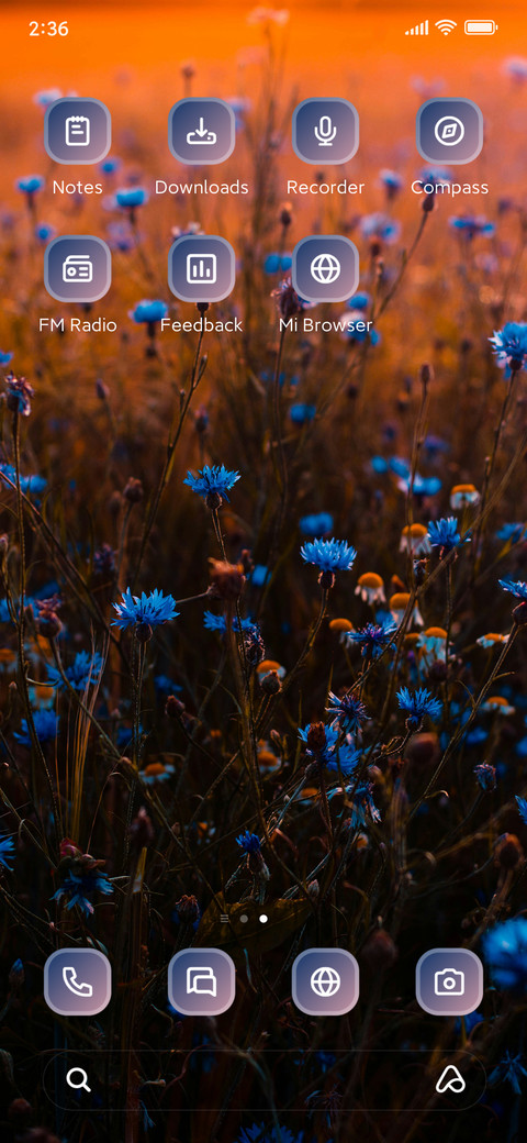 Blue Flowers screenshot