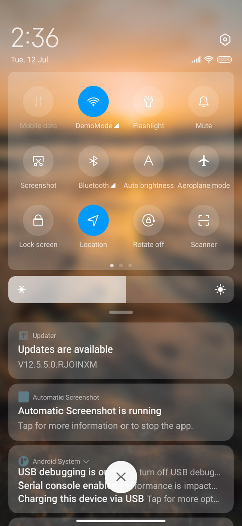 sunset screenshot