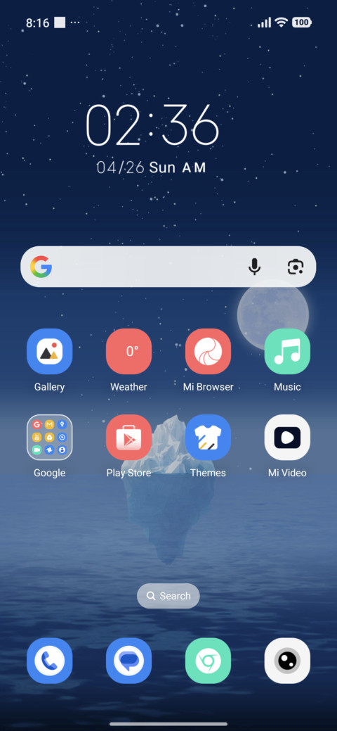 Starry Glacier screenshot