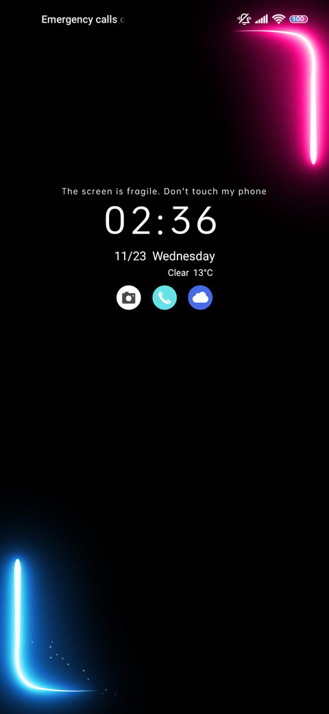 Broken screen screenshot