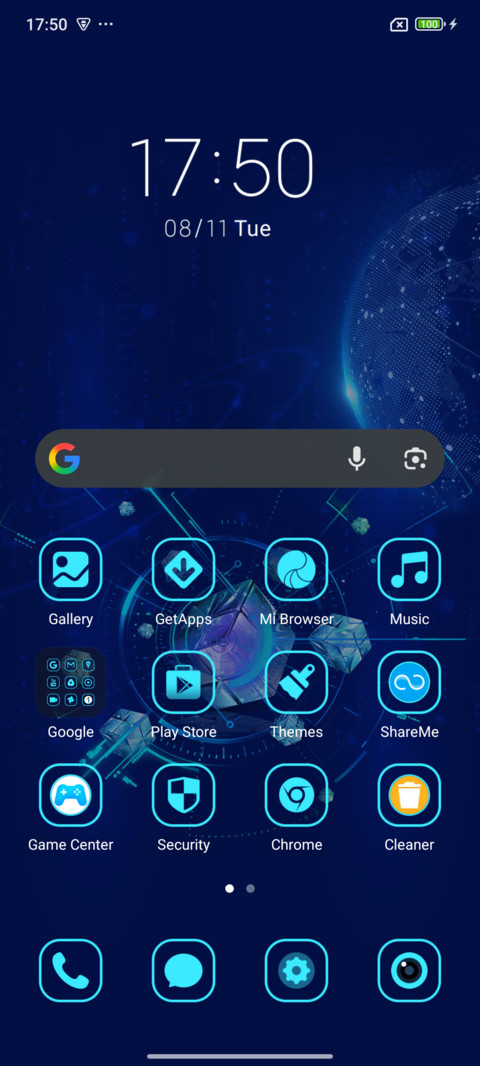 Dark Blue Core screenshot