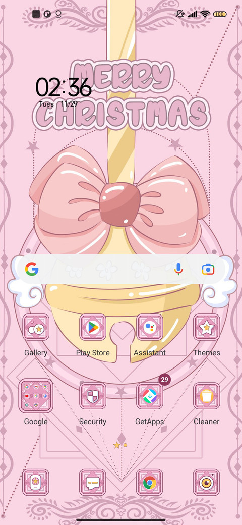 Pink Bell Card screenshot