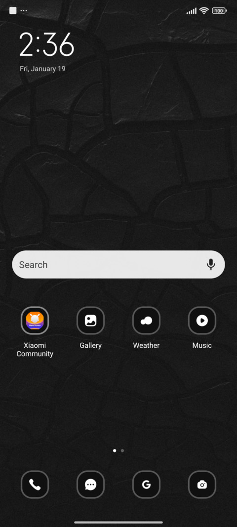 Grey textile screenshot