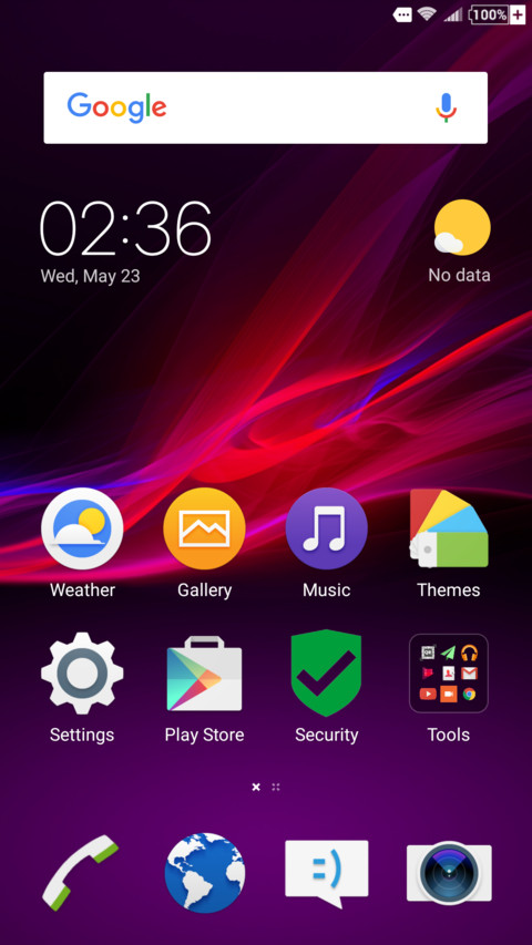 Sony Xperia TT screenshot