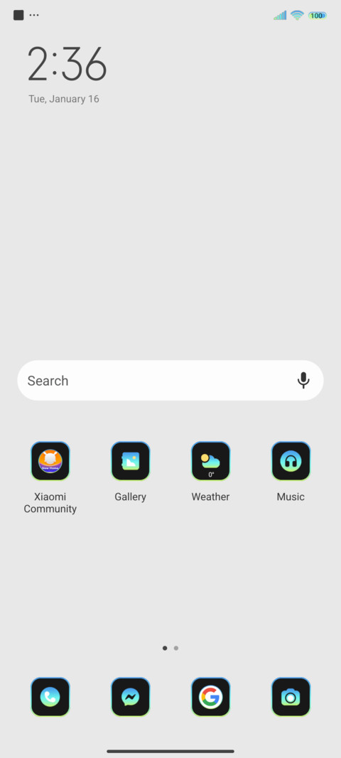Minimalist mimicry screenshot