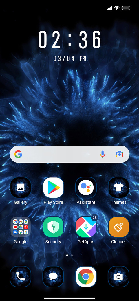 Abstract Dark Blue screenshot