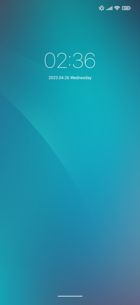 Simple cyan screenshot