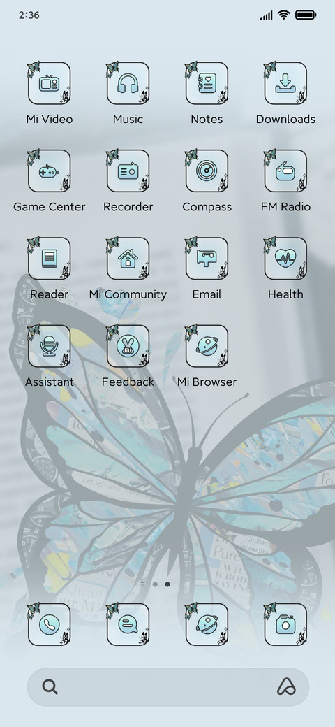 Ins butterfly screenshot