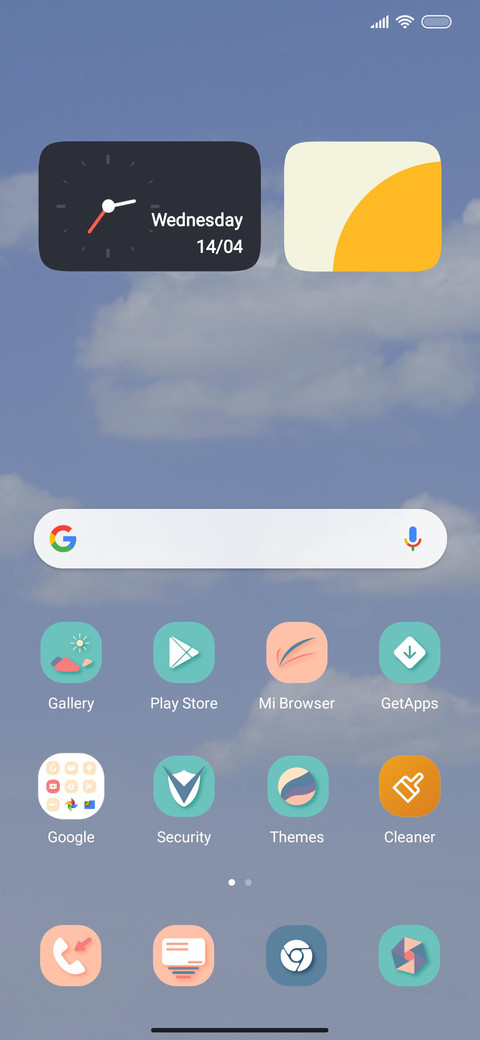 Cloud Blue screenshot
