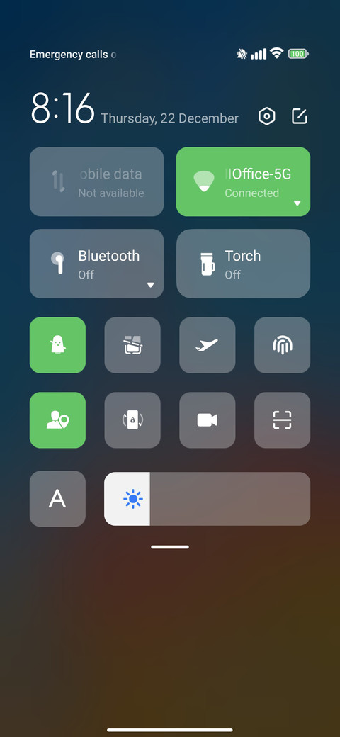 Color widget screenshot
