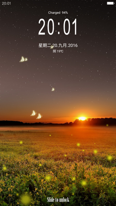 iOS Sunset screenshot