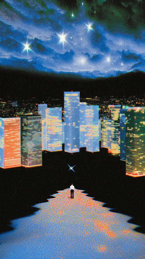 蒸汽波复古插画-锐景创意 screenshot