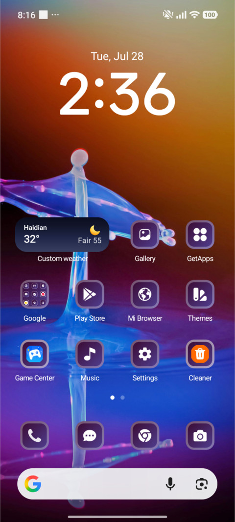 Droplets screenshot