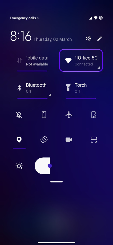One X screenshot