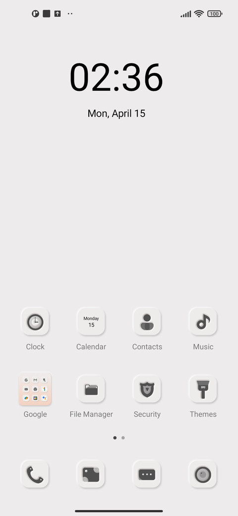 Peach color screenshot