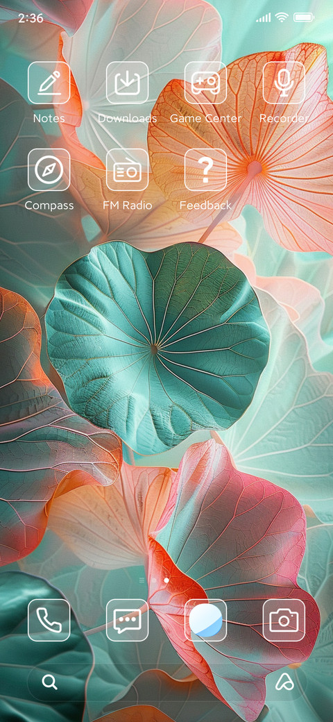 Lotus leaf screenshot