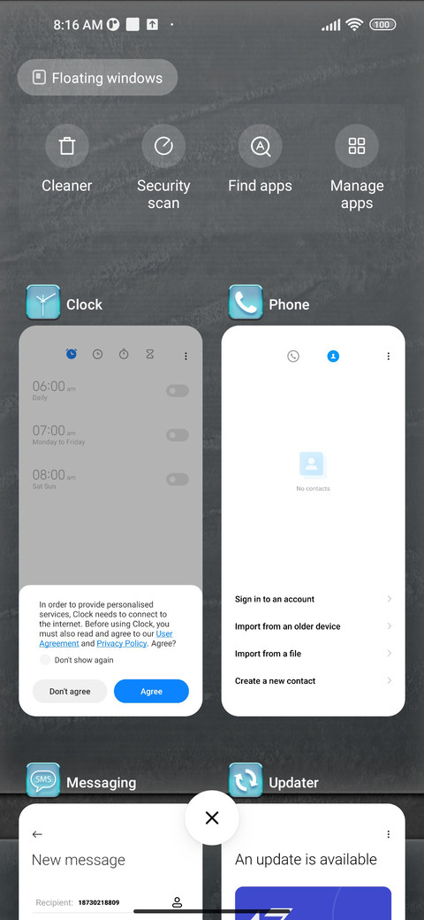 light screenshot